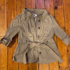 Ann Taylor Loft cropped trench coat